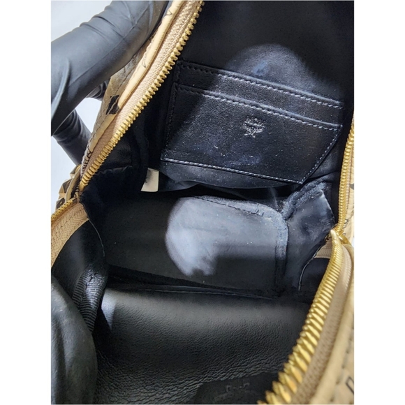 MCM Visetos Side Stud X-Mini Stark Backpack Beige - Picture 16 of 16